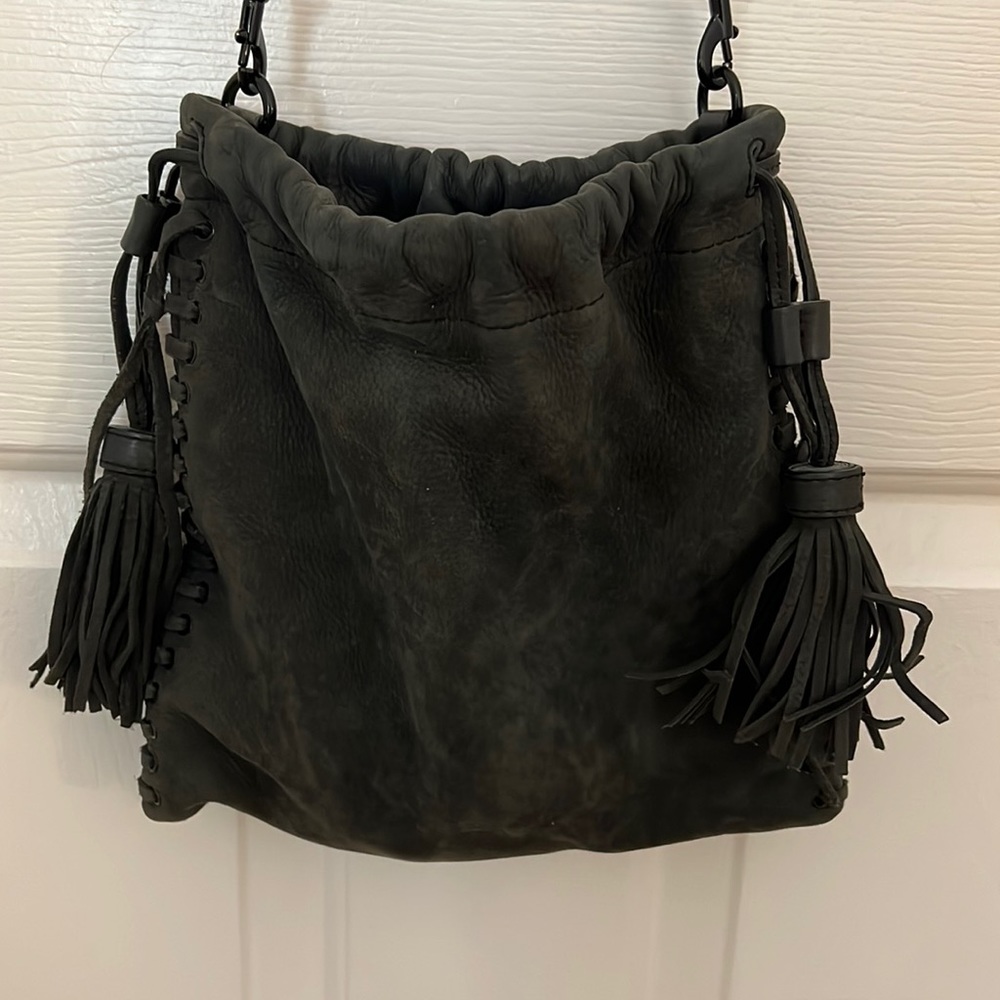 Rebecca Minkoff Black Suede crossbody